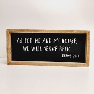 🍒 Farmhouse Wooden Sign Wall Art Rustic BEER Humor Cute